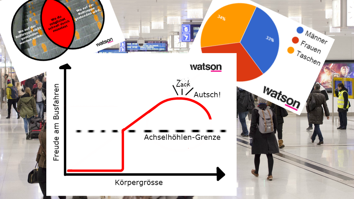 8 Grafiken beschreiben Pendler-Alltag in Bus und Zug