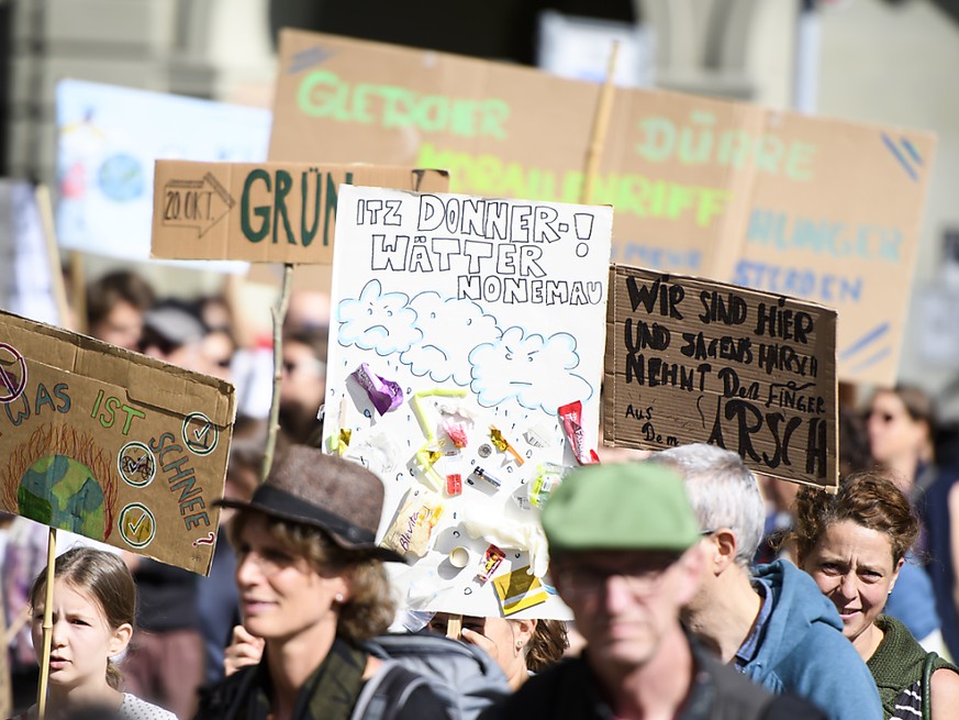 Die Klimabewegung &quot;Strike for Future&quot; plant für den 15. Mai 2020 einen nationalen Klimastreik in Analogie zum diesjährigen Frauenstreik. (Archivbild)