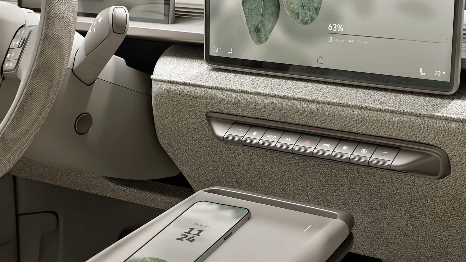 VW ID. Cross: Zurück zu physischen Tasten am Lenkrad und unter dem Touchscreen.