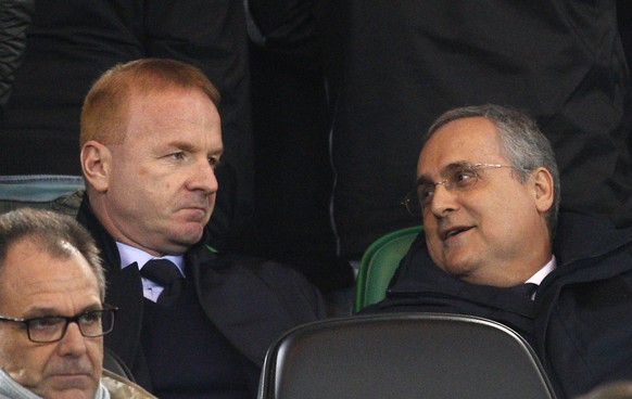 Lazio-Sportchef Igli Tare (links) mit Klubpräsident Claudio Lotito.