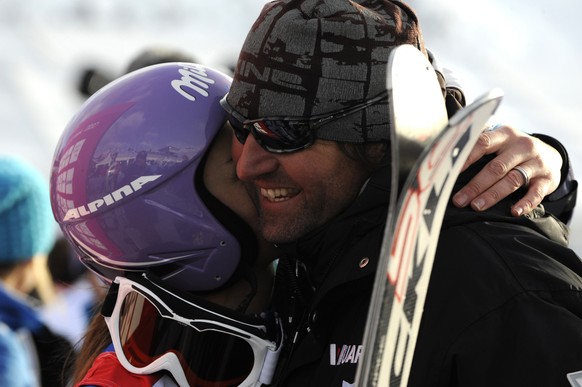 Sie lieben und sie streiten sich: Tina Maze und ihr Headcoach Andrea Massi.