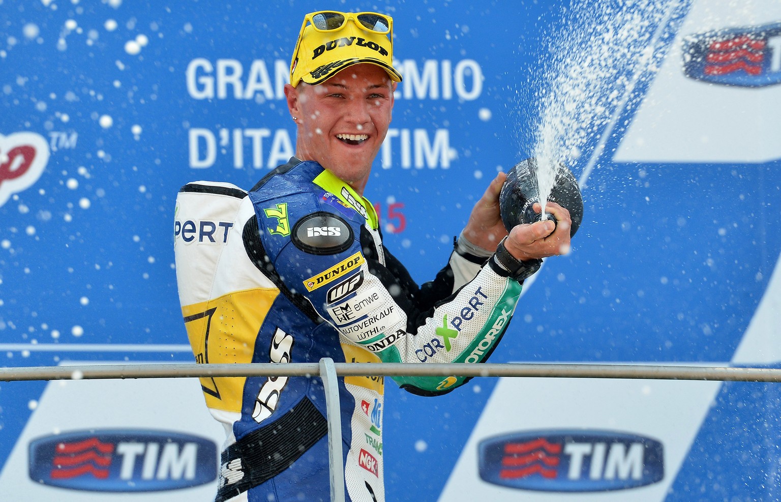 Aegerter feiert in Mugello seinen dritten Platz.