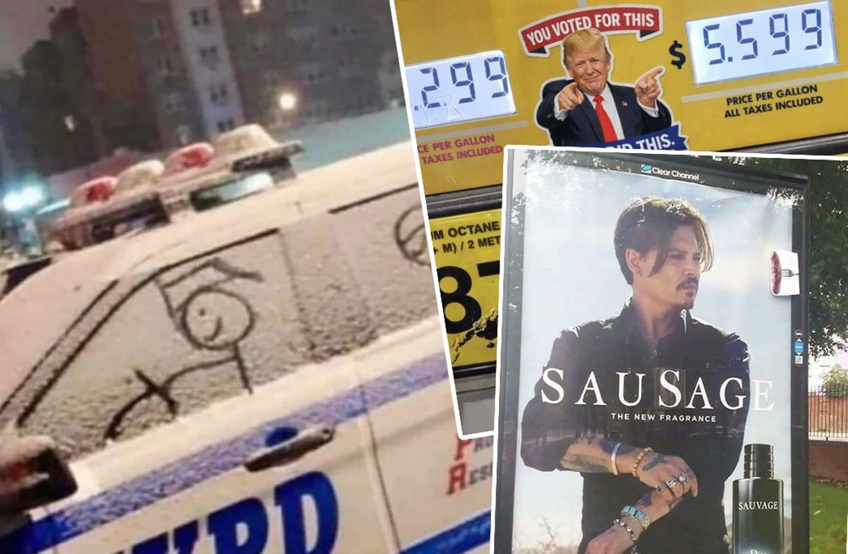 Lustiger und herziger Vandalismus