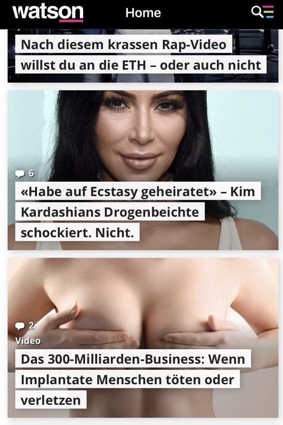 «Habe auf Ecstasy geheiratet» – Kim Kardashians Drogenbeichte schockiert. Nicht.
He Watson, war das Absicht? ;)