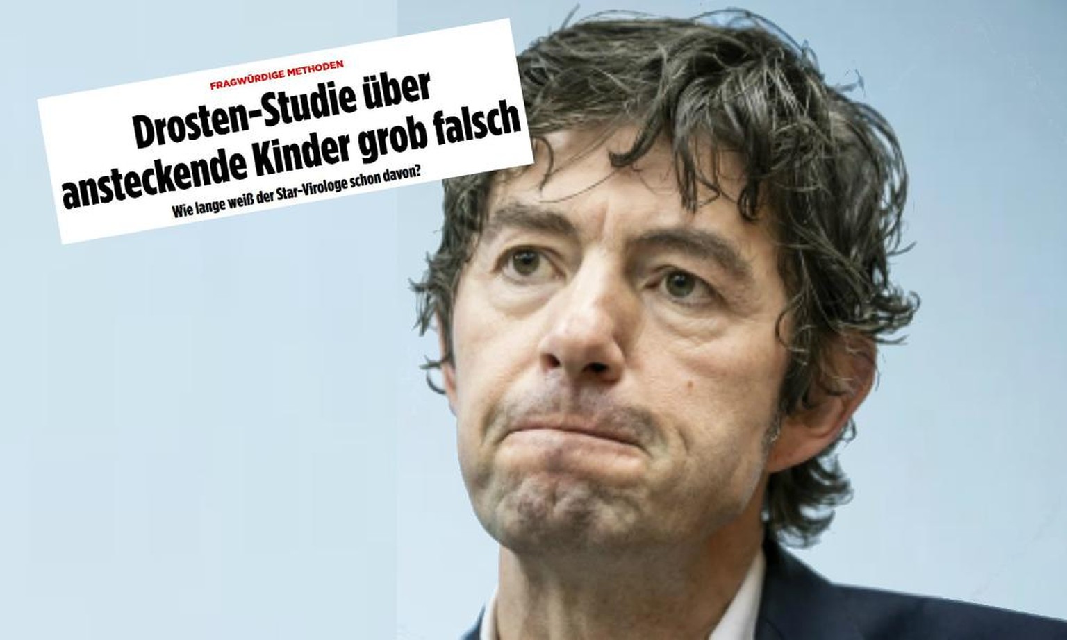Ärger: Christian Drosten gegen die Boulevardzeitung.