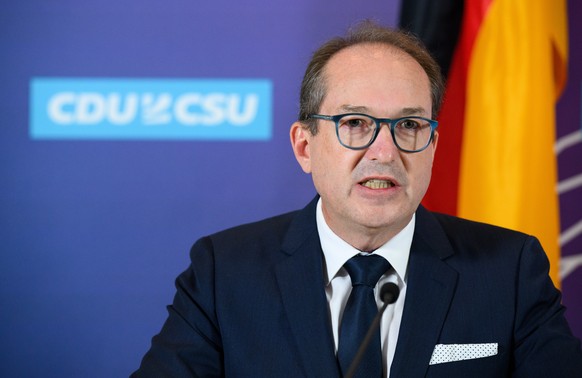 10.10.2023, Berlin: Alexander Dobrindt (CSU), Vorsitzender der CSU-Landesgruppe in der Unionsfraktion,