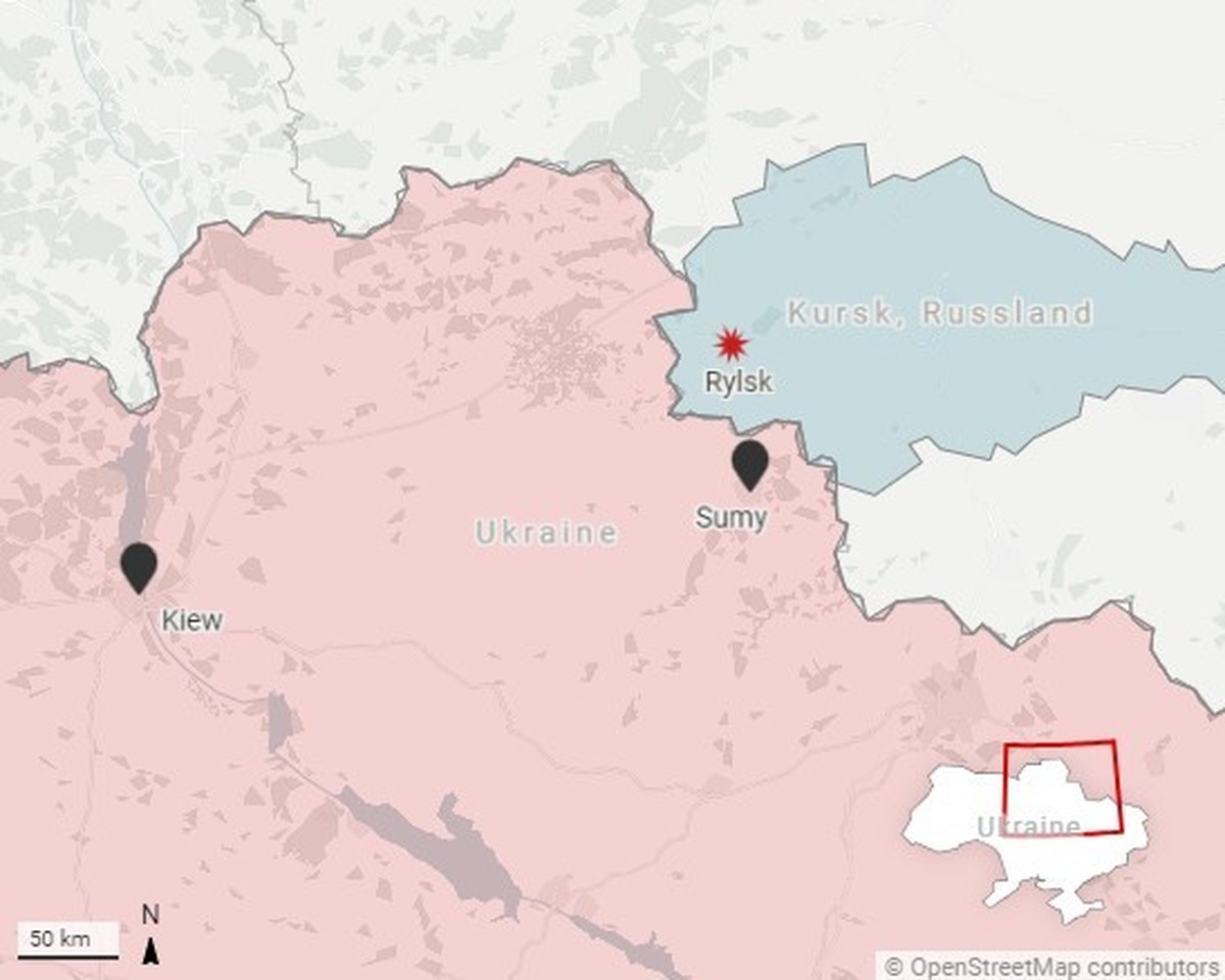 Ukrainischer Vorstoss auf Region Kursk.