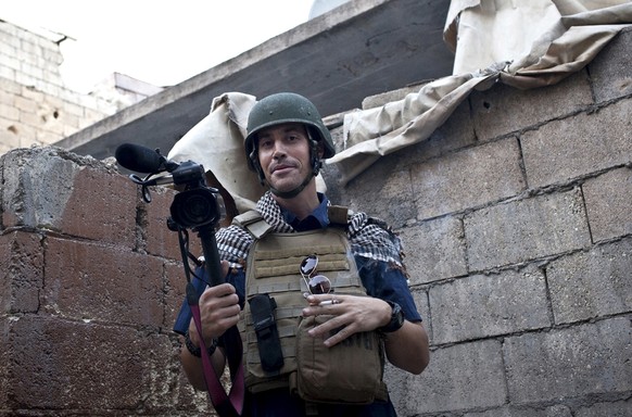 Diese Aufnahme entstand im November 2012: James Foley berichtet über den Bürgerkrieg in Syrien aus Aleppo. Das war kurz vor seiner Entführung durch Dschihadisten.