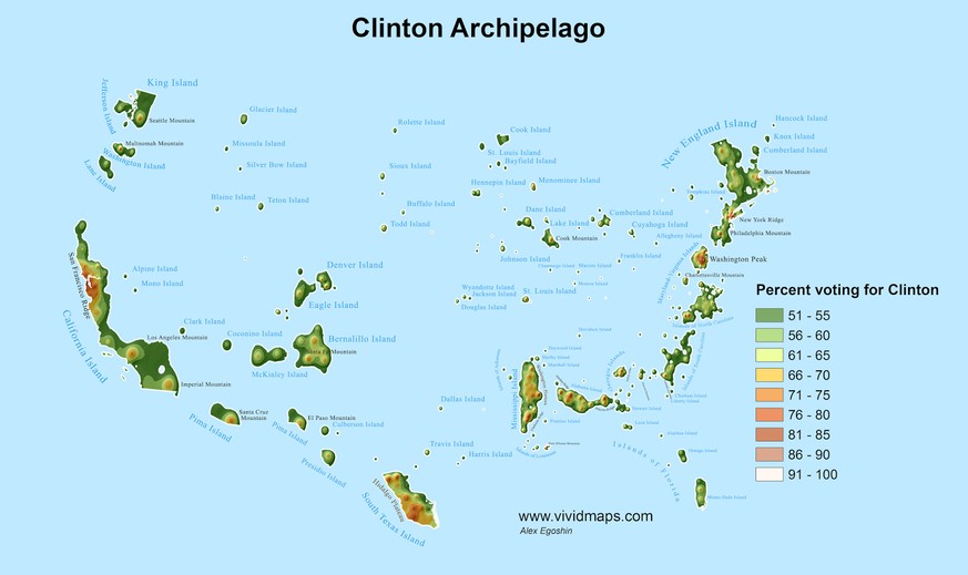 US-Wahlen 2016, Karten