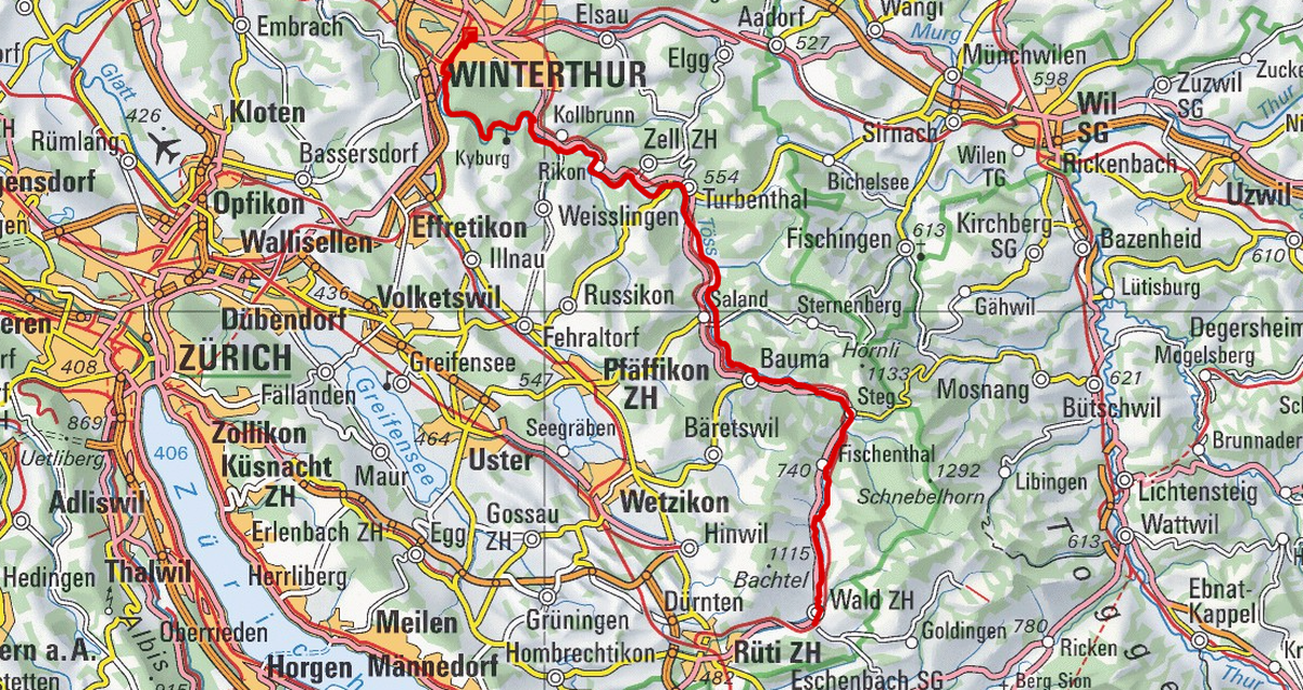 Die schönsten Velo-Ausflüge der Schweiz TÖSSTAL