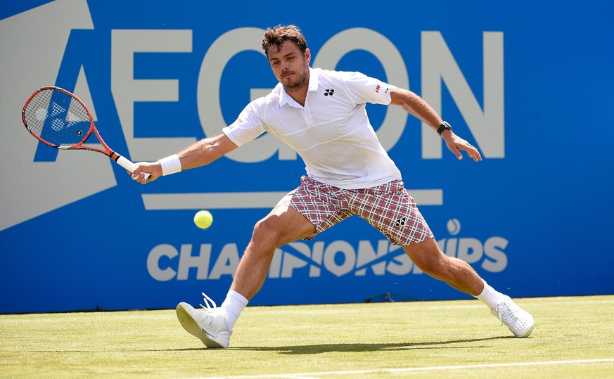 Wawrinka hatte es in der 1. Runde von Queen's ziemlich eilig.