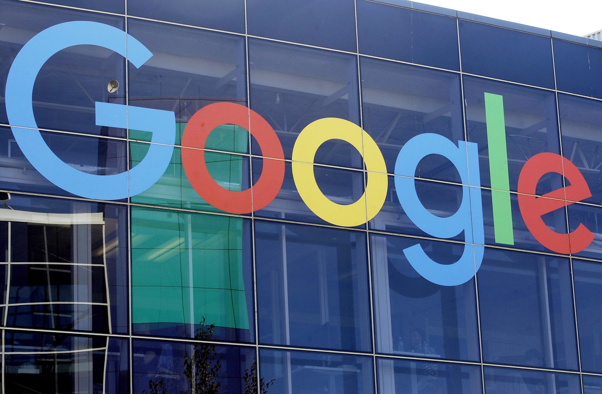 FILE - A sign is shown on a Google building at their campus in Mountain View, Calif., on Sept. 24, 2019. On Friday, June 7, 2024, U.S. District Judge Leonie Brinkema ruled that a judge rather than a j ...