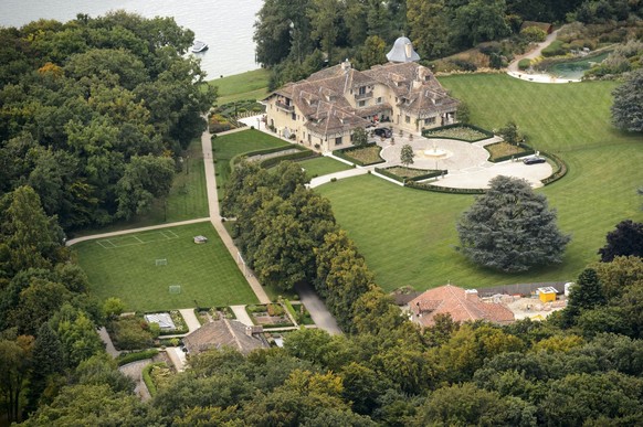 An aerial view of the property &quot;La Reserve&quot; occupied by German-born Formula One racing car driver Michael Schumacher in Gland, on the shores of Lake Geneva, Switzerland, Tuesday, September 9 ...