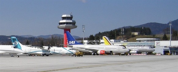 Der Flughafen von Klagenfurt.