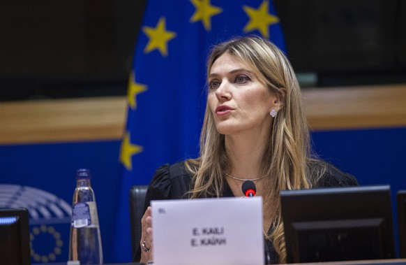 December 10, 2022 EU vice President Eva Kaili arrested amid Brussels corruption probe Editorial Usage Only PUBLICATIONxNOTxINxITA Copyright: xVidal/EUC/ROPIx/xIPAx Agenzia_Fotogramma_FGR3700701