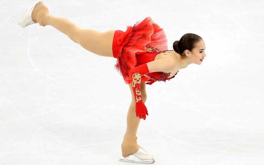 epa06556460 epaselect Alina Zagitova of the Olympic Athletes from Russia performs during the Women Single Free Skating of the Figure Skating competition at the Gangneung Ice Arena during the PyeongCha ...