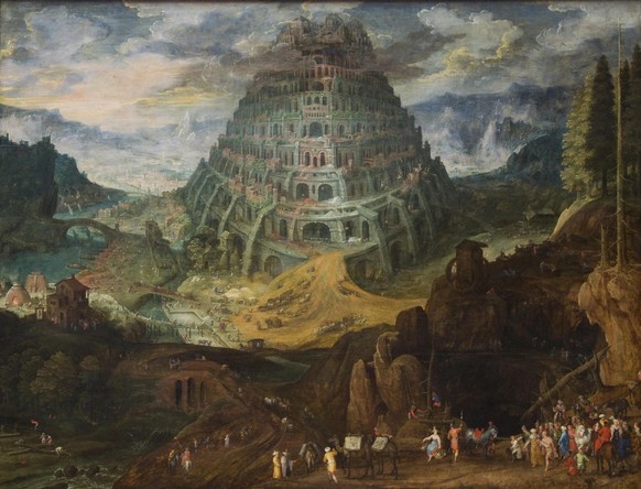 JAN BRUEGHEL THE ELDER. The Tower of Babel. Credit: Album / Fine Art Images