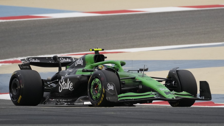 Kick Sauber Gabriel Bortoleto of Brazil in action during a Formula One pre-season test at the Bahrain International Circuit in Sakhir, Bahrain, Thursday, Feb. 27, 2025. (AP Photo/Darko Bandic)
Bahrain ...