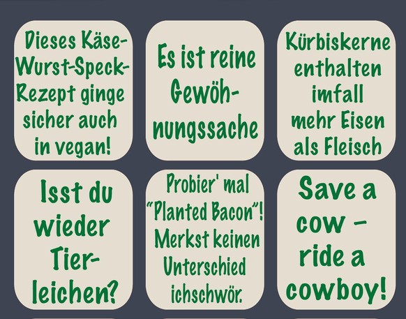 veganer karnivoren bullshit bingo