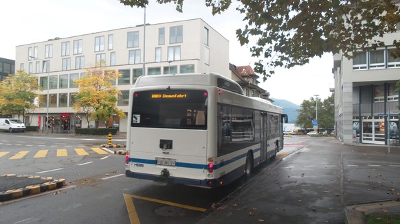 Der BIBO-Bus unterwegs in Zug.