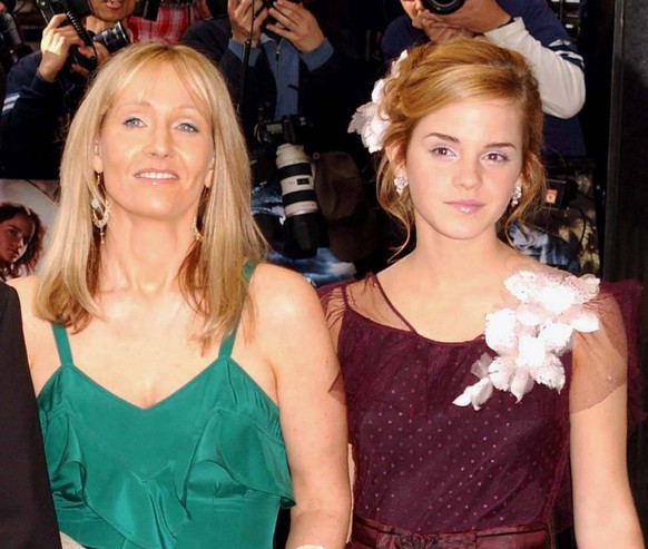 Film Premeire of Harry Potter and the Prisoner of Azkaban Left to right: Daniel Radcliffe, Rupert Grint, J.K. Rowling and Emma Watson arriving for the premiere of the film Harry Potter and the Prisone ...