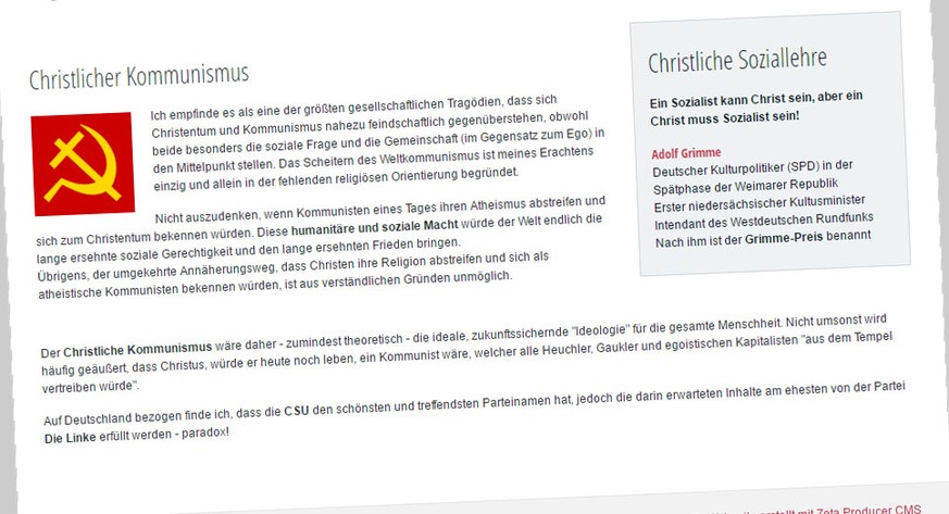 Christus wäre heute Kommunist: Christlicher Kommunismus als Lösung.&nbsp;