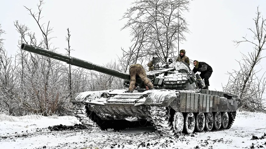 Ukrainischer T-72-Panzer in Saporischschja: Die russische Winteroffensive setzt die Ukraine unter Druck.