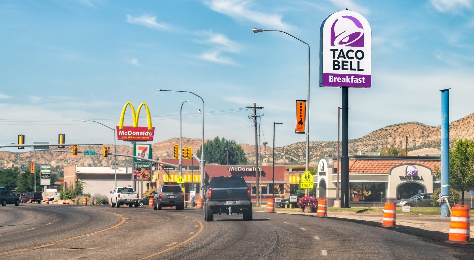 An Fast Food gibt es in den USA fast kein Vorbeikommen.