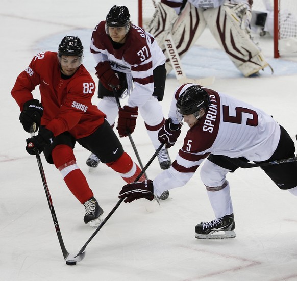 Viel hat nicht geklappt bei der Eishockey-Nati. Das Turnier begann schon schlecht, immerhin konnte Simon Moser gegen Lettland acht Sekunden vor Schluss doch noch das 1:0 erzielen.