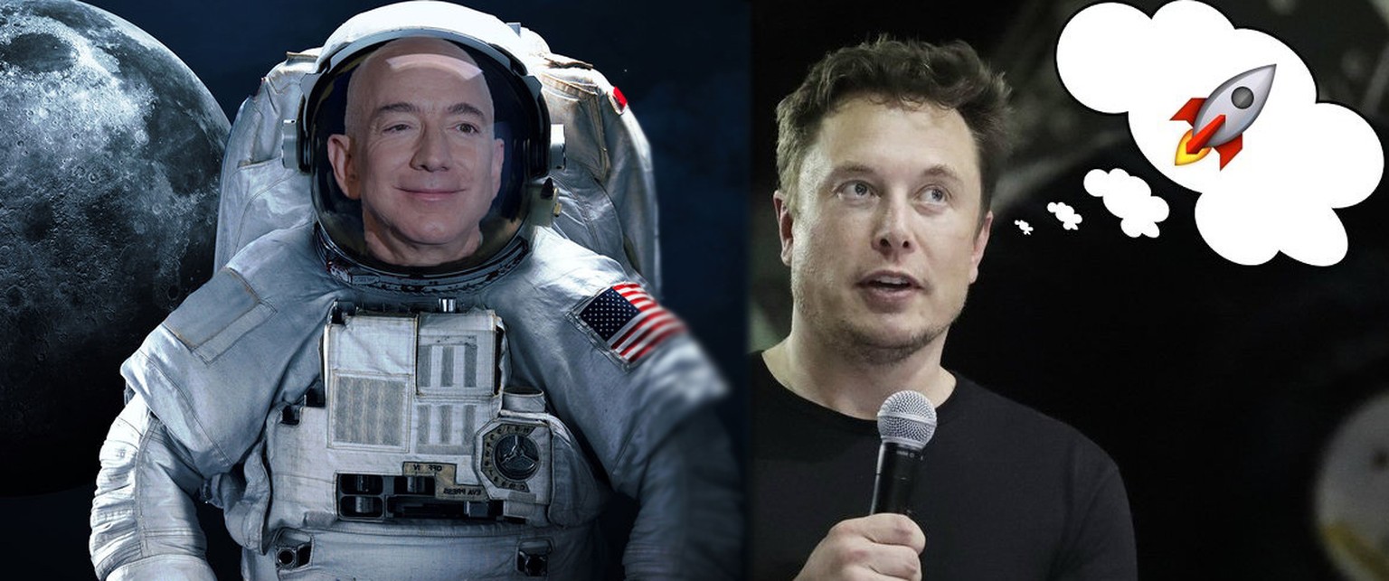 Jeff Bezos und Elon Musk sind die umtriebigsten Akteure im Bereich der umstrittenen Minisatelliten.