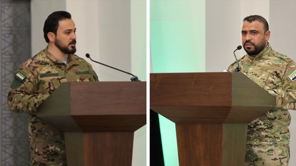 Syrische Warlords Abu Amsha (Suleiman Shah Brigade) &amp; Sayf Abu Bakr (Hamza Division).