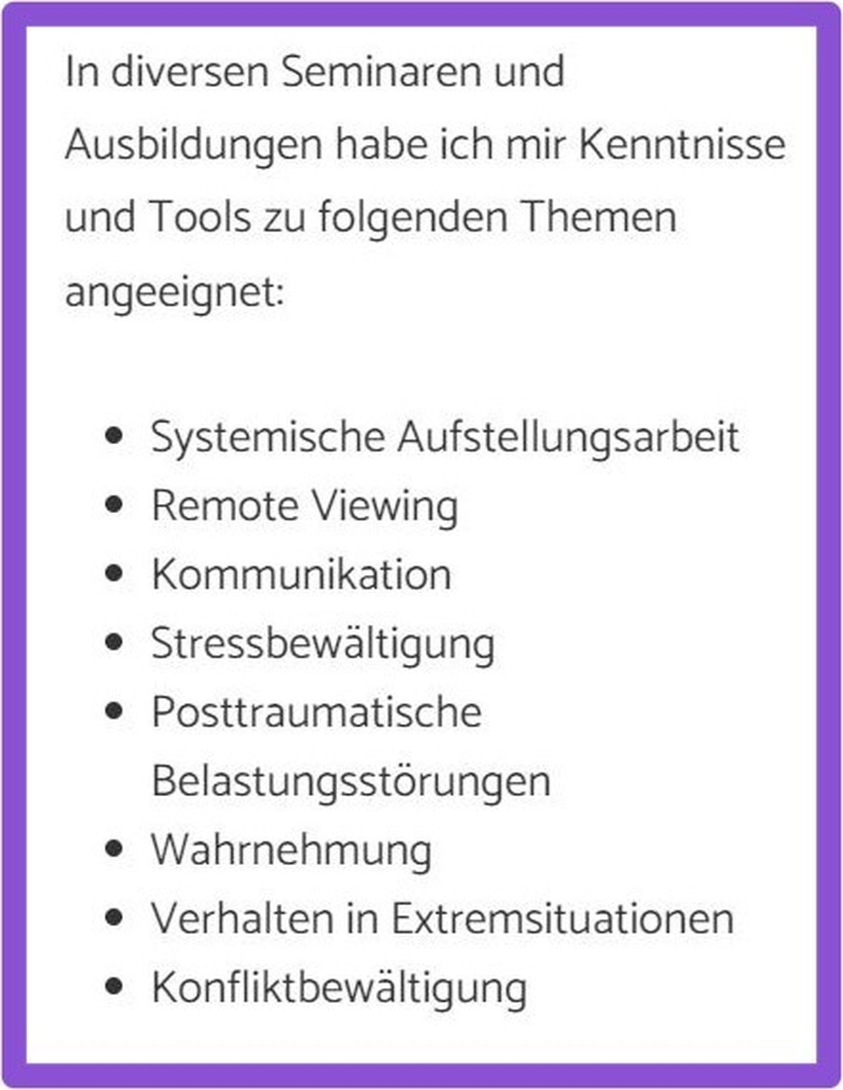 Das schreibt ein Life-Coach auf seiner Website
