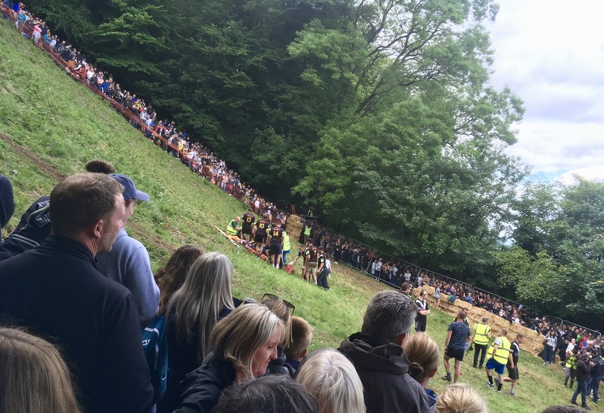 cooper&#039;s hill cheese rolling gloucestershire england 2019 käse baroni