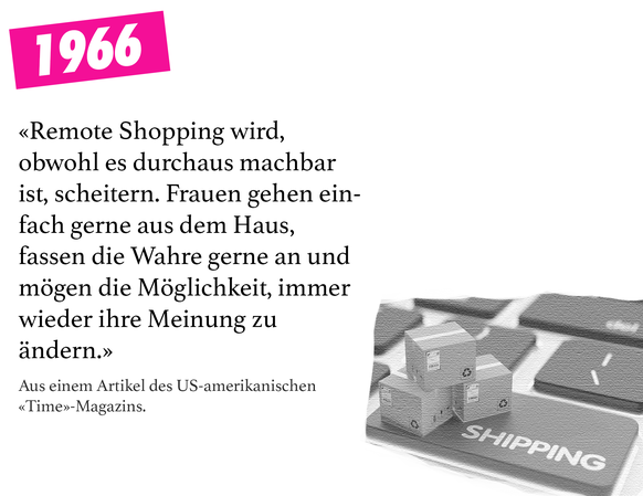 Mit Remote Shopping ist fernbedientes Einkaufen gemeint, also eine Art des heutigen Onlineshoppings.&nbsp;