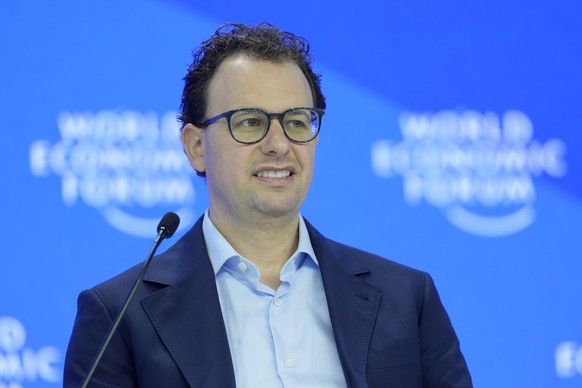 Dario Amodei, CEO &amp; Co-Founder of Anthropic, attends the Annual Meeting of World Economic Forum in Davos, Switzerland, Thursday, Jan. 23, 2025. (AP Photo/Markus Schreiber)