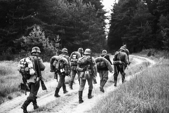 Deutsche Soldaten im Zweiten Weltkrieg.