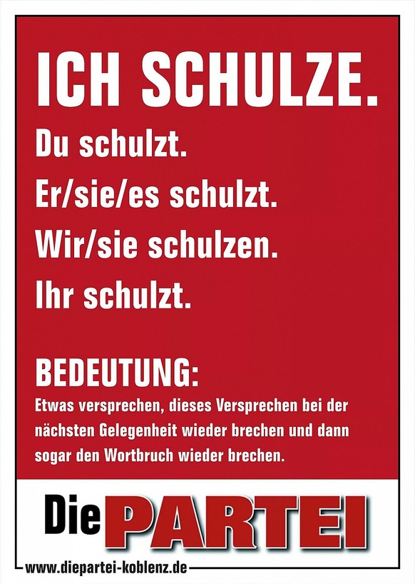 Martin Schulz tritt mit sofortiger Wirkung zurück
Erstaunlich was der Schulz alles nicht wird.