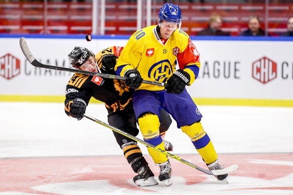 Kein Vorbeikommen: Skelleftea unterliegt dem HC Davos in der Champions Hockey League.