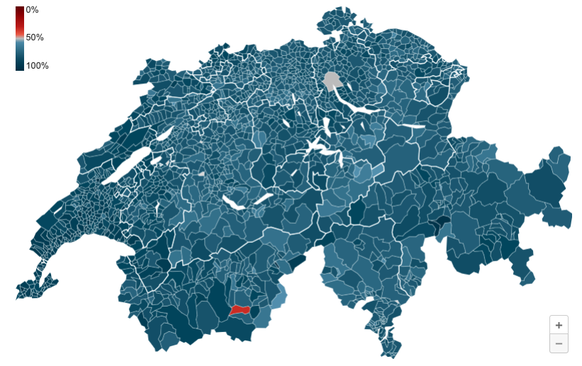 Die Ergebnisse zur OECD-Mindeststeuer auf Gemeinde-Ebene.