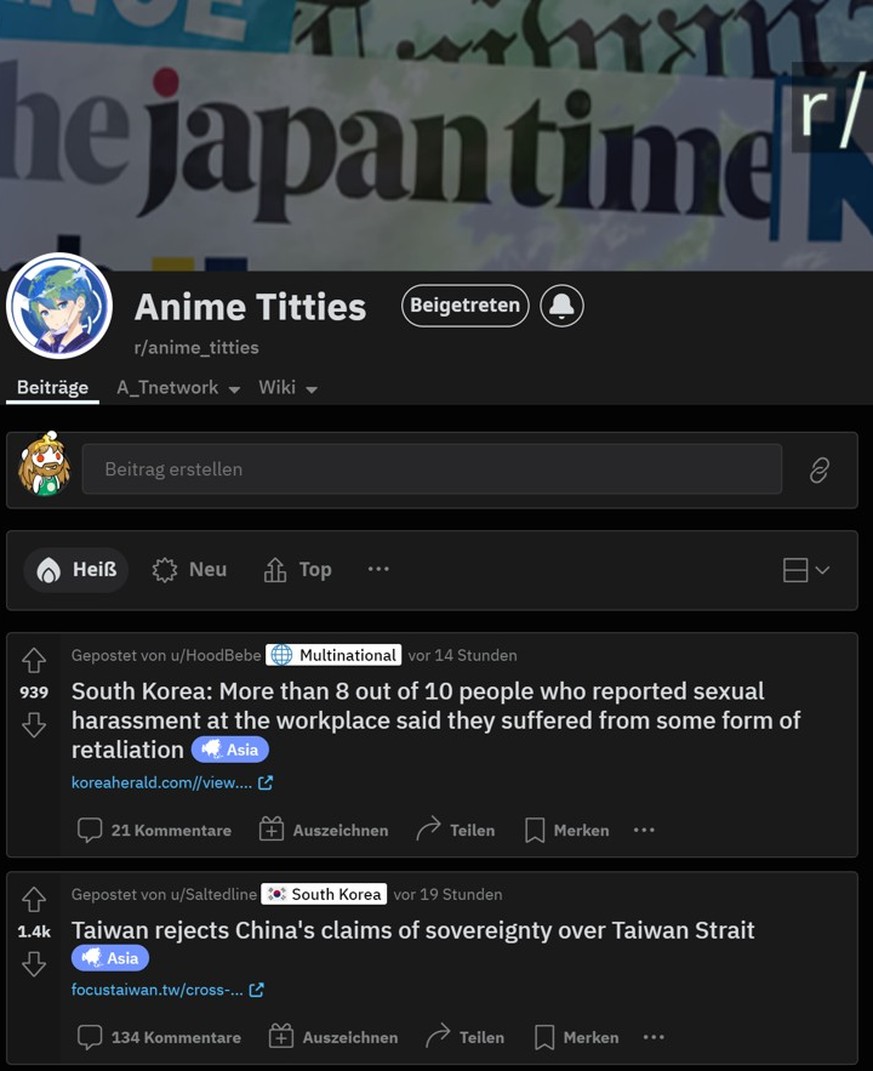 Anime_Titties: Endlich anständig über Politik reden.