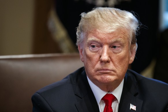 President Donald Trump listens during a cabinet meeting at the White House, Wednesday, Jan. 2, 2019, in Washington. (AP Photo/Evan Vucci)