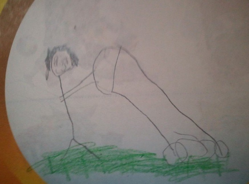 Diese Kinderzeichnungen werden sich keine Eltern an den Kühlschrank hängen (Hihi. Penis)