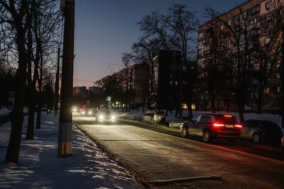 10 février 2026, Brovary, Ukraine. Ambiance durant le quartier durant une coupure de courant. © Niels Ackermann / Lundi13