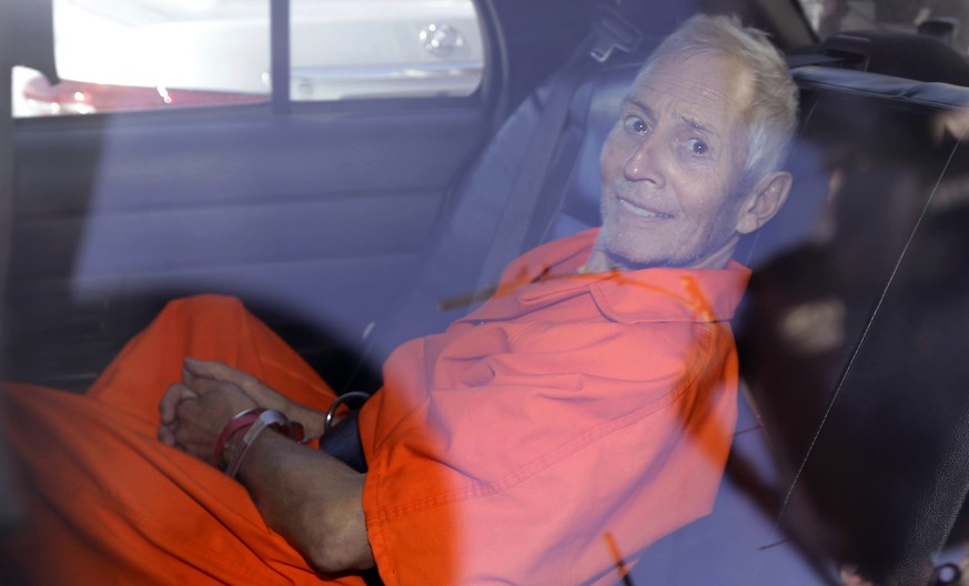 Robert Durst bei einem Gefangenentransport 2015 in New York.