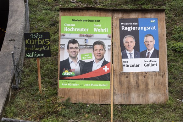 Wahlen im Aargau: männlich dominiert.