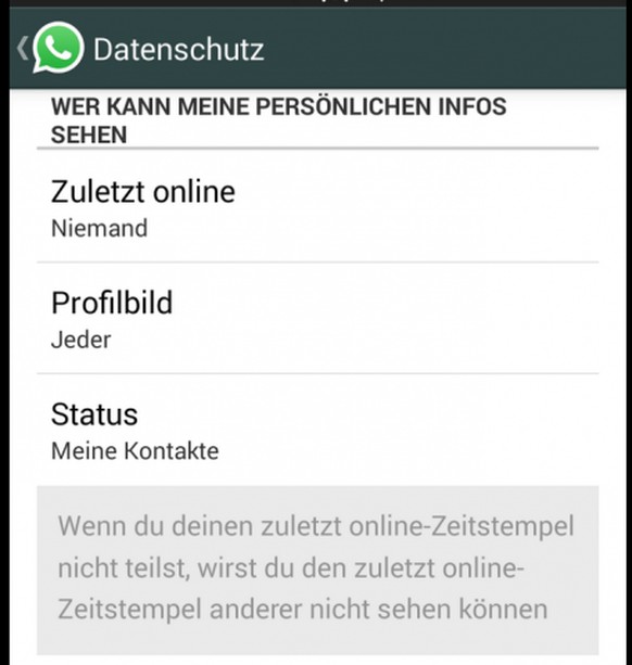 Nach dem Update wurde der «Zuletzt online»-Status wieder für jeden sichtbar.