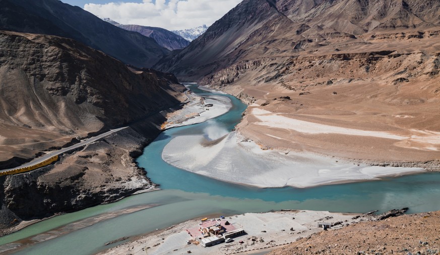 Der Indus bei Ladakh im indischen Bundesstaat Jammu und Kashmir.&nbsp;