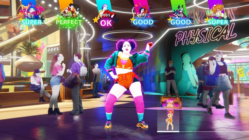 You don't have to be slim like Dua Lipa to dance well.  The coaches in the game focus on diversity.