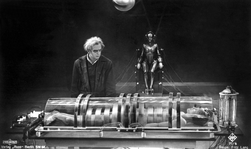 METROPOLIS, Rudolf Klein-Rogge, Brigitte Helm, 1927 Courtesy Everett Collection PUBLICATIONxINxGERxSUIxAUTxONLY Copyright: xCourtesyxEverettxCollectionx MBDMETR EC007
