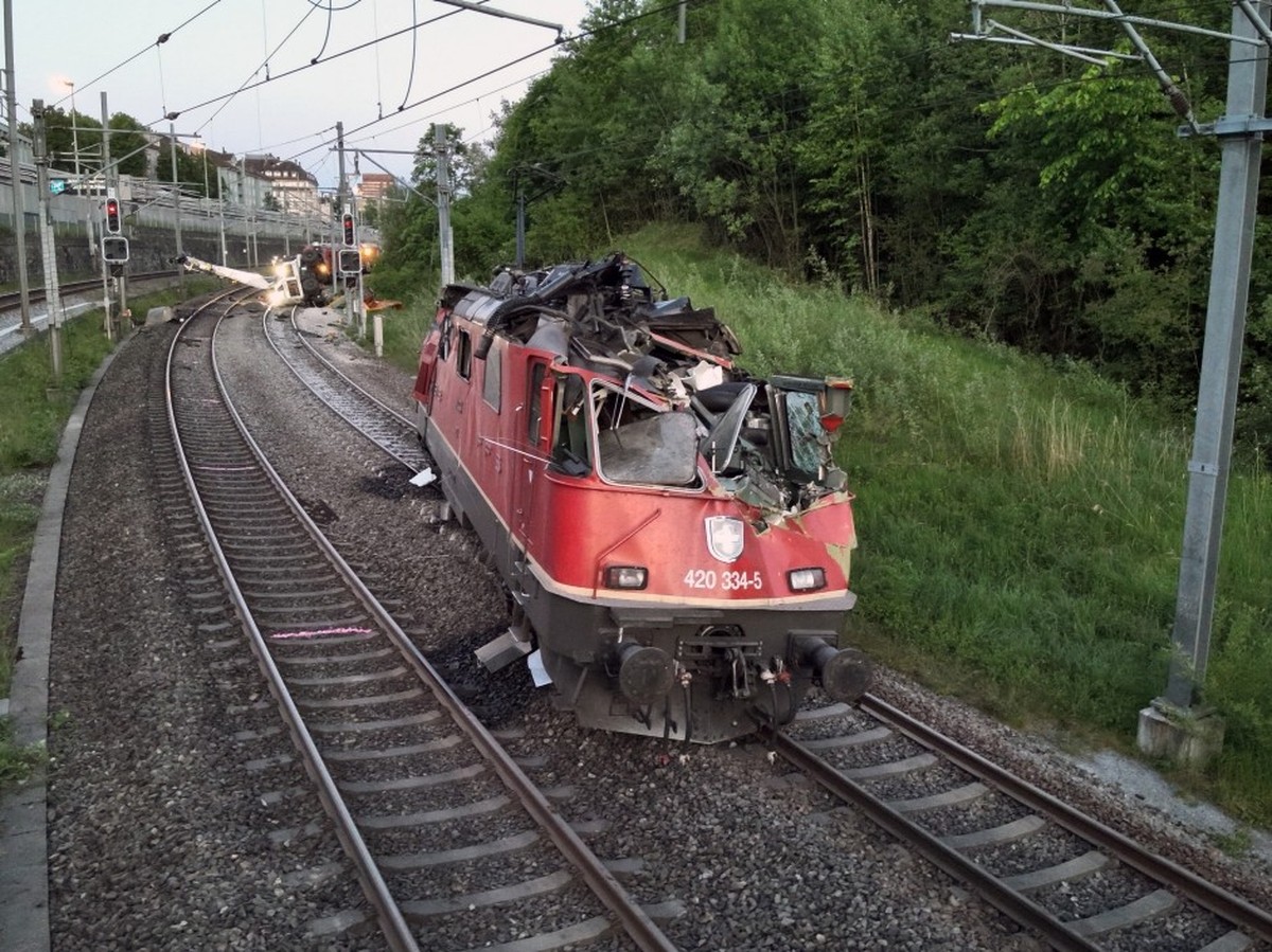 Collision à la gare de Saint-Gall